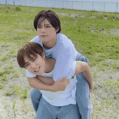 Man Giving Piggyback Ride GIF