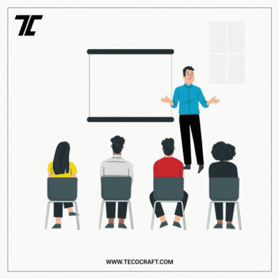 Man Giving Presentation About App Technology