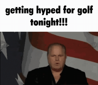 Man Giving Speech Getting Hyped For Golf Tonight GIF