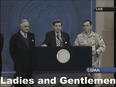 Man Giving Speech Ladies And Gentlemen GIF