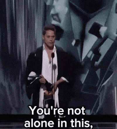 Man Giving Speech You're Not Alone In This GIF