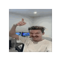 Man Giving Thumbs Up Sticker