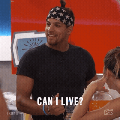 Man Giving Thumbs Up Saying Can I Live GIF