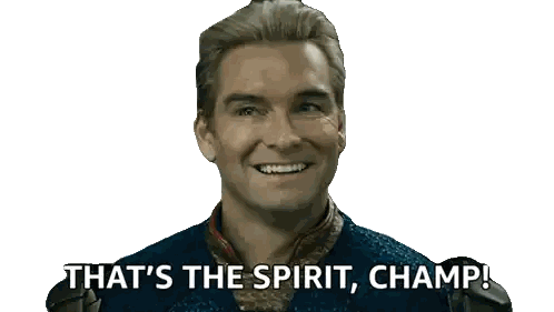 Man Giving Thumbs Up Spirit Champ Sticker