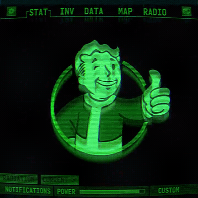 Man Giving Thumbs Up Stat Inv Data Map Radio GIF