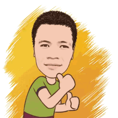 Man Giving Thumbs Up Sticker