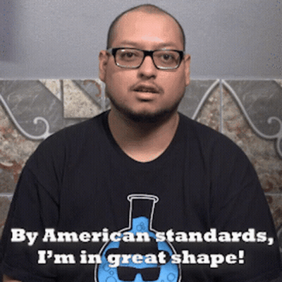 Man Glasses Beaker By American Standards I'm Great GIF