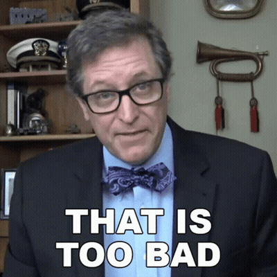 Man Glasses Bow Tie That Is Too Bad GIF