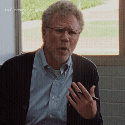 Man Glasses Cardigan Talking La Guarimba Film Festival GIF