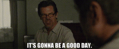 Man Glasses Saying It's Gonna Be Good Day GIF