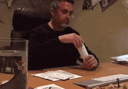 Man Glitter Bomb Sparkle And Surprise GIF