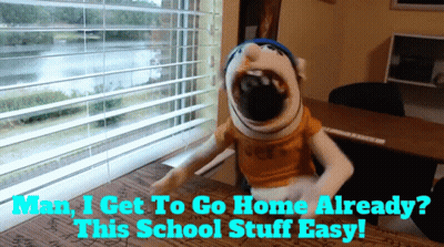 Man Going Home Already School Easy GIF