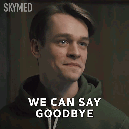 Man Green Hoodie Says We Can Say Goodbye GIF
