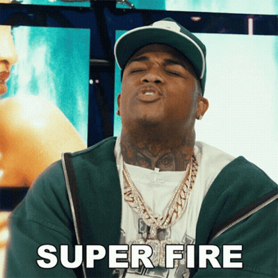 Man Green Jacket Baseball Cap Saying Super Fire GIF