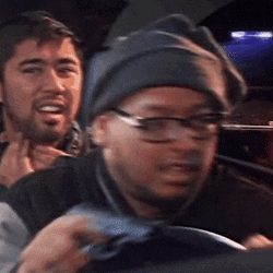 Man Gun Driving Crazy  GIF