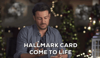 Man Hallmark Card Come To Life Hands Up GIF