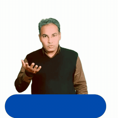 Man Hand On Chest Blue Button Man Ki Bat Suno GIF