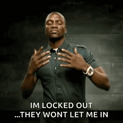 Man Hands On Chest Locked Out They Wont Let Me In GIF