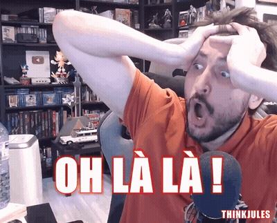 Man Hands On Head Saying Oh La La GIF