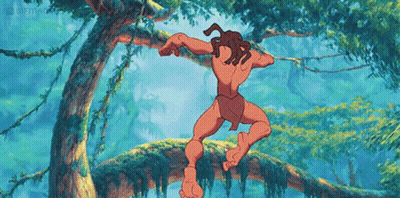 Man Hanging From Tree Branch Gif