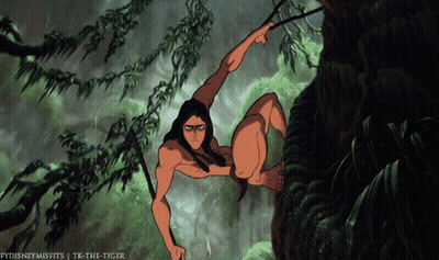 Man Hanging From Tree With Fydisneymisfits GIF