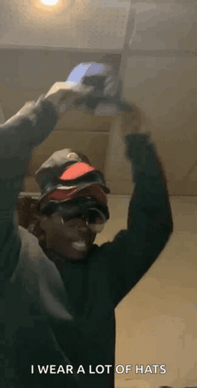 Man Hats Sunglasses Saying I Wear Lot Hats GIF