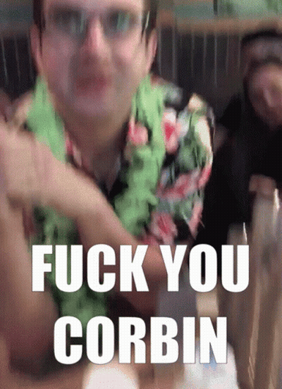 Man Hawaiian Shirt Glasses Says Fuck You Corbin GIF
