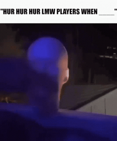 Man Head With Blue Light GIF