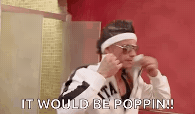 Man Headband Sunglasses It Would Be Poppin Coffee GIF
