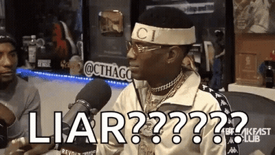 Man Headband Sunglasses Microphone Says Liar GIF