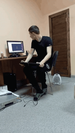 Man Headbutting Keyboard GIF