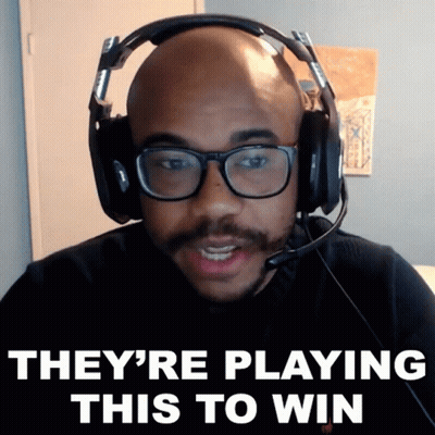Man Headphones Glasses They Are Playing To Win GIF