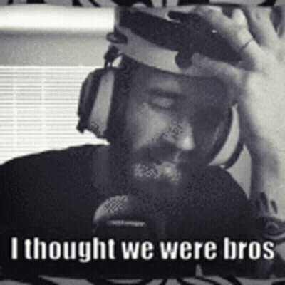Man Headphones Headband I Thought We Were Bros GIF