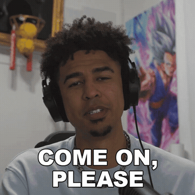 Man Headphones Says Come On Please Dragon Ball GIF
