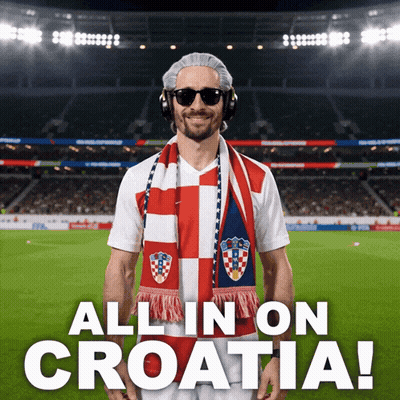 Man Headphones Scarf All In On Croatia GIF