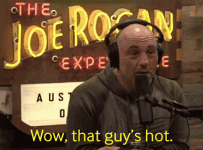 Man Headphones Wow That Guy's Hot Neon Sign GIF