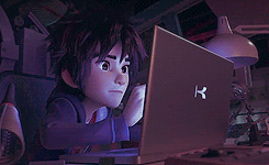 Man Hiro Hamada Laptop GIF