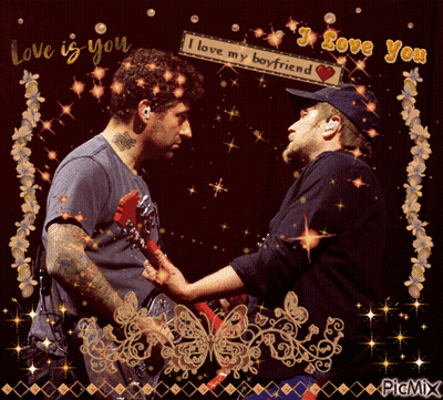 Man Holding Another Man's Hand Saying I Love My Boyfriend GIF