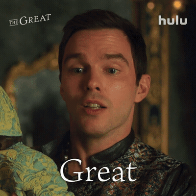 Man Holding Baby Saying Great GIF