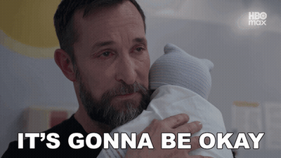 Man Holding Baby Saying It's Gonna Be Okay GIF