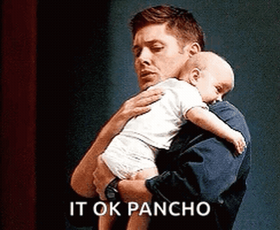 Man Holding Baby Says It Ok Pancho GIF