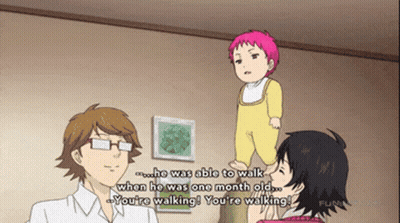 Man Holding Baby Who Was Able To Walk GIF