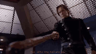 Man Holding Bat Saying No Who The Hell Are You GIF