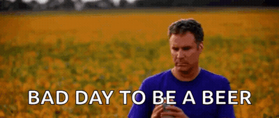 Man Holding Beer Can Bad Day To Be Beer GIF