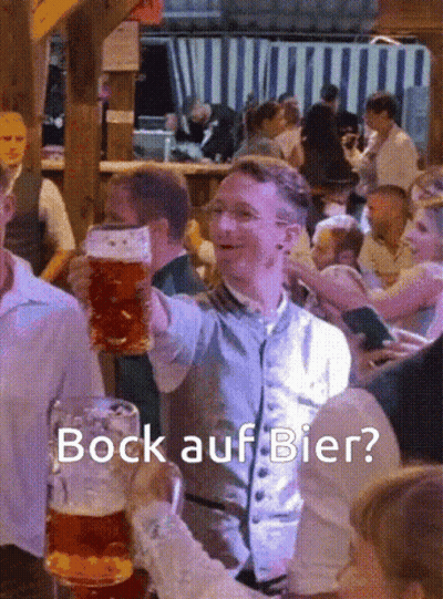 Man Holding Beer Glass Bock Auf Bier GIF