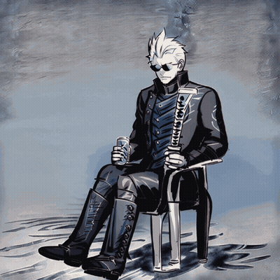 Man Holding Beer In Chair GIF