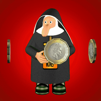 Man Holding Beer In Front Of Ricard Sign GIF