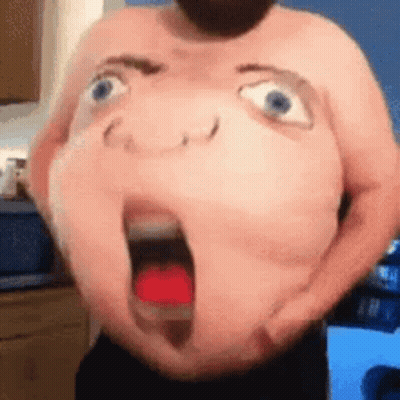 Man Holding Belly With Stuffed Face GIF