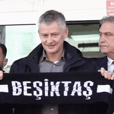 Man Holding Besiktas Scarf GIF