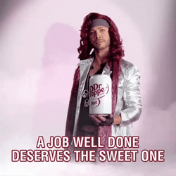 Man Holding Big Diet Dr Pepper Can GIF